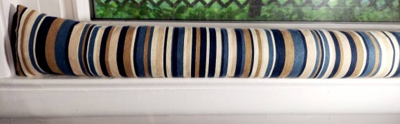 Draft Stopper, Breeze Stopper, Insect Repellent, Window Draft Stopper, Door Draft Stopper, Door Snake, FILLED Cedar, Stripes