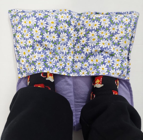 Rice-flax seed therapeutic heating-cooling pad, foot warmer, hand warmer, rice  bag, Self Care, Daisies