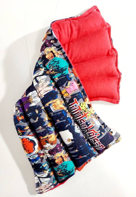 Rice-flax seed therapeutic heating-cooling pad, neck wrap, eye bag, doula, anime, cartoons