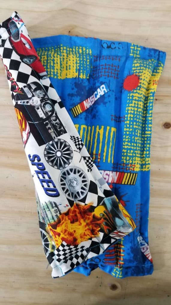 Rice-flax seed therapeutic heating/cooling pad, rice bag, heat pad, cold pack, Nascar, Racing