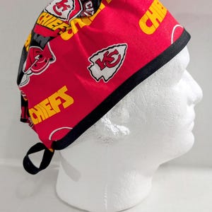 Skull Cap, Doo Rag, Welding Cap, Surgical Hat, Scrub Cap, Kansas City Chiefs