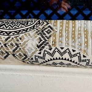 Draft Stopper, Door Draft Stopper, Breeze Blocker, Window Draft Stopper, Door Snake, Insect Repellent, FILLED W/CEDAR, Tribal, Aztec