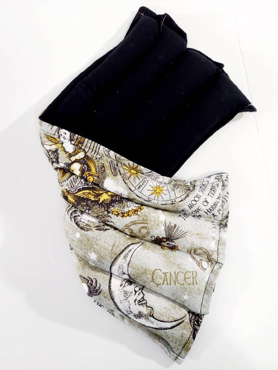Rice-flax seed therapeutic heating/cooling pad, rice bag, heat pad, cold pack, Cancer, horoscope