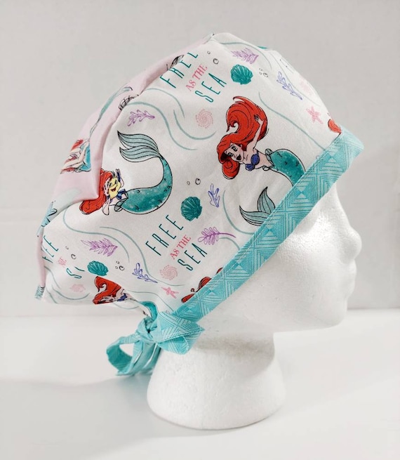 Skull Cap, Doo Rag, Welding Cap, Surgical Hat, Scrub Cap, Face Mask, The Little Mermaid, Aerial