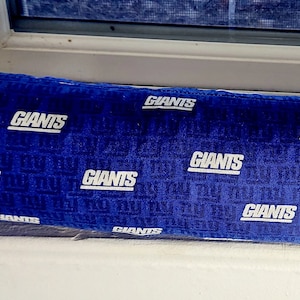 Draft Stopper, Door Draft Stopper, Breeze Blocker, Window Draft Stopper, Door Snake, Insect Repellent, FILLED w/cedar, NY Giants