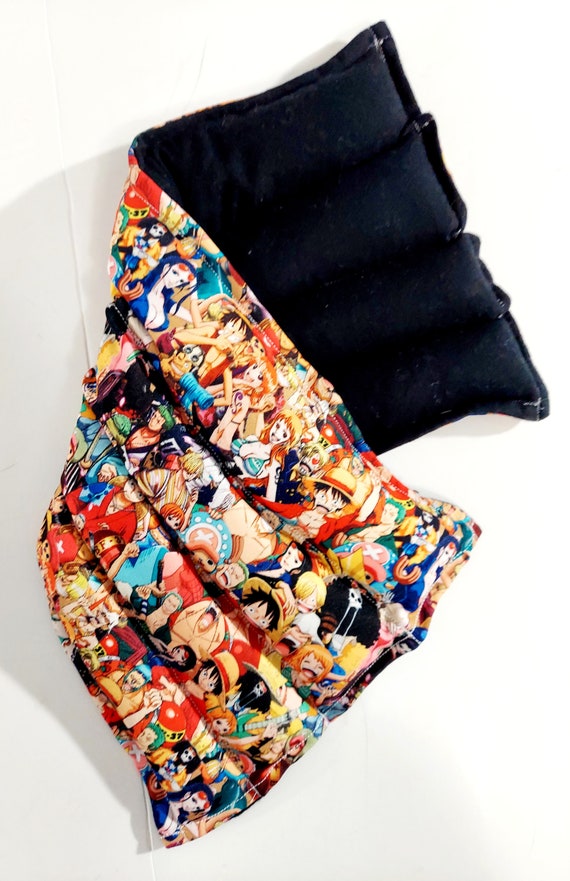 Rice-flax seed therapeutic heating-cooling pad back, neck wrap, eye bag, rice bag, heat pad, cold pack, Anime, cartoon, One