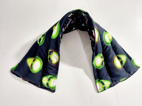 Rice-flax seed therapeutic heating-cooling pad,heat pad, cold pack, rice bag, Doula, Aliens, Space
