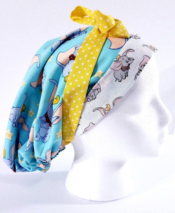 Surgical Cap, Surgery Hat, Bouffant, Scrub Hat, Chemo Hat, Dumbo, Elephant
