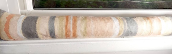 Draft Stopper, Breeze Stopper, Insect Repellent, Window Draft Stopper, Door Draft Stopper, Door Snake, FILLED Cedar, Peach, Gray, Beige