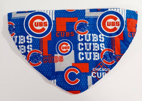 Chicago Cubs, Over the Collar Bandana, Reversible, Dog Collar, Cat Collar, Pet Gift, Dog Bandana, Cat Bandana, Bandana