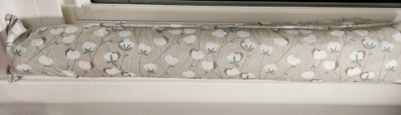 Draft Stopper, Door Draft Stopper, Breeze Blocker, Window Draft Stopper, Door Snake, Insect Repellent, FILLED W/CEDAR, Cotton
