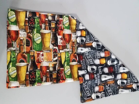 Rice-flax seed therapeutic heating-cooling pad, rice bag, heat pad, cold pack, ipa, beer