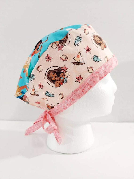 Skull Cap, Doo Rag, Scrub Cap, Surgery Hat, Surgical Cap, Chemo Hat, Face Mask, Disney, Moana