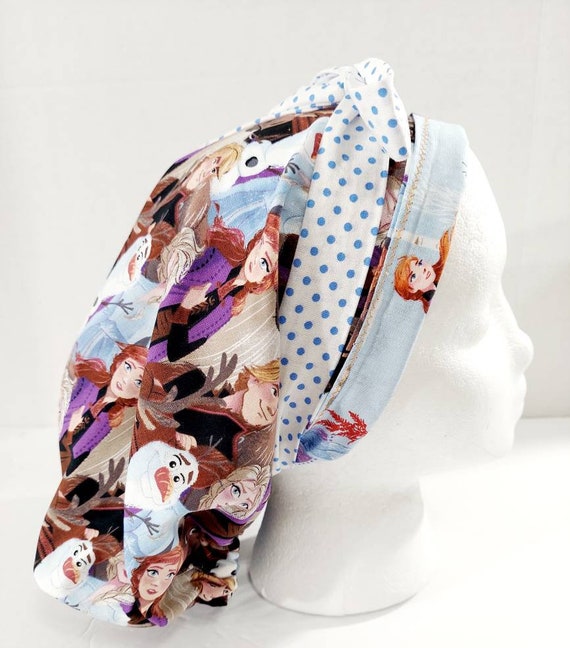 Scrub Cap, Women's Bouffant Cap, Chemo Hat, Surgical Cap, Surgery Hat, Face Mask, Disney, Frozen