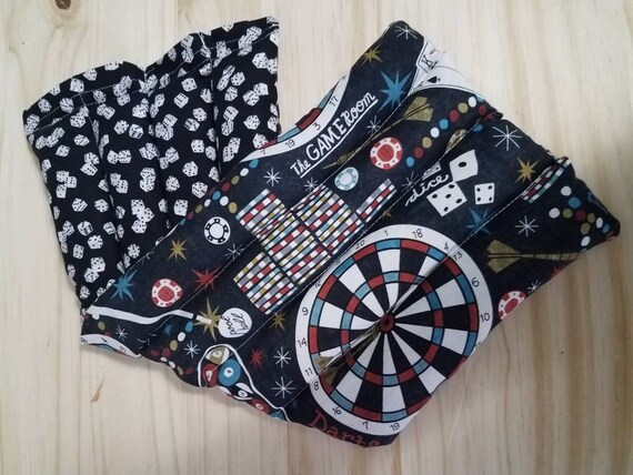 Rice-flax seed therapeutic heating-cooling pad, heat pad, cold pack, gambling, darts, dice