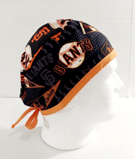 SF Giants, Skull Cap, Doo Rag, Scrub Cap, Welding Cap, Chemo Hat, Surgical Cap, Scrub Cap, Surgery Hat, Baseball