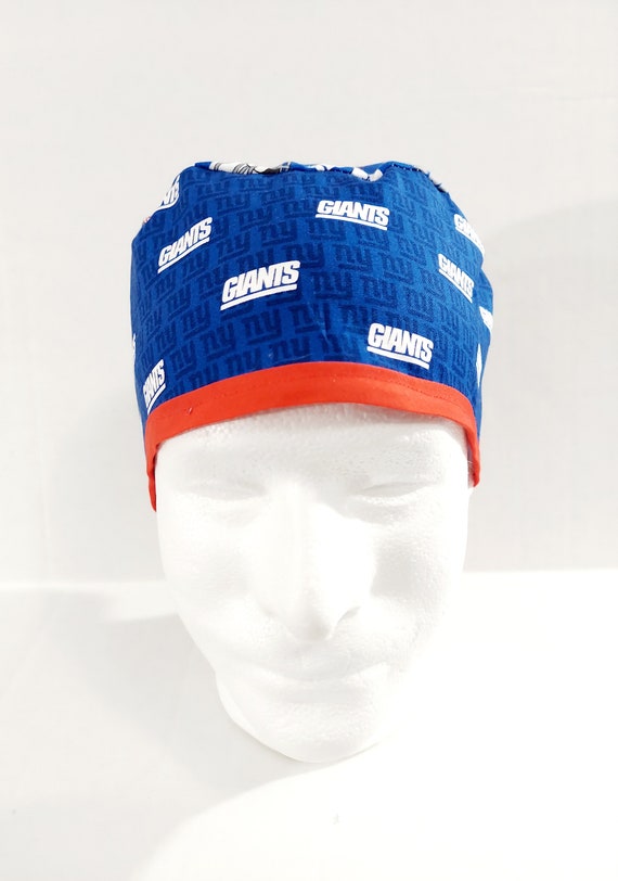 NY, Giants, Doo Rag, Scrub Cap, Surgery Hat, Skull Cap, Do Rag, Welding Cap, Chemo Hat
