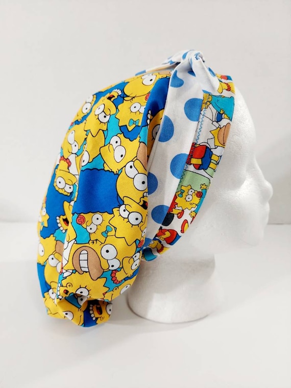 The Simpsons, Scrub Cap, Women's Bouffant Cap, Chemo Hat, Surgical Cap, Surgery Hat