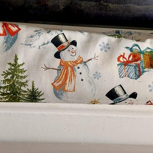 Draft Stoppers, Door Draft Stoppers, Window Draft Stoppers, *FILLED* Cedar, Christmas, Snowmen