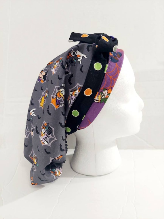 Surgical Cap, Surgery Hat, Women's Bouffant Hat, Chemo Hat, Scrub Cap, Halloween, Mouse