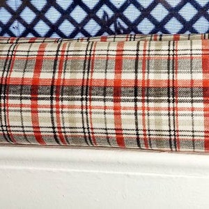 Draft Stopper, Door Draft Stopper, Window Draft Stopper, Breeze Blocker, Insect Repellent, Door Snake, FILLED W/CEDAR, Plaid