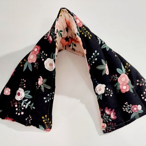 Reis-Leinsamen therapeutisches Heiz-Kühlkissen, Nackenwickel, Wärmekissen, Kältepackung, Reistasche, Spa-Set, Blumen, floral