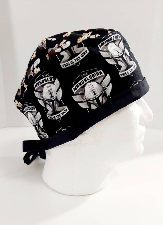 Skull Cap, Surgery Hat, Scrub Cap, Surgical Cap, Doo Rag, Welding Cap, Mandalorian, Baby Yoda, Grogu