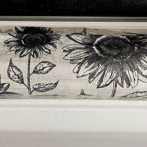 Draft Stopper, Door Draft Stopper, Breeze Blocker, Window Draft Stopper, Door Snake, FILLED W/CEDAR, Sunflowers