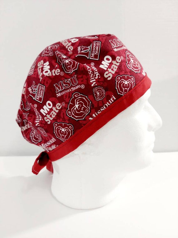 Missouri State, MSU, Skull Cap, Doo Rag, Scrub Cap, Surgery Hat, Surgical Cap,  Chemo, Welding Cap