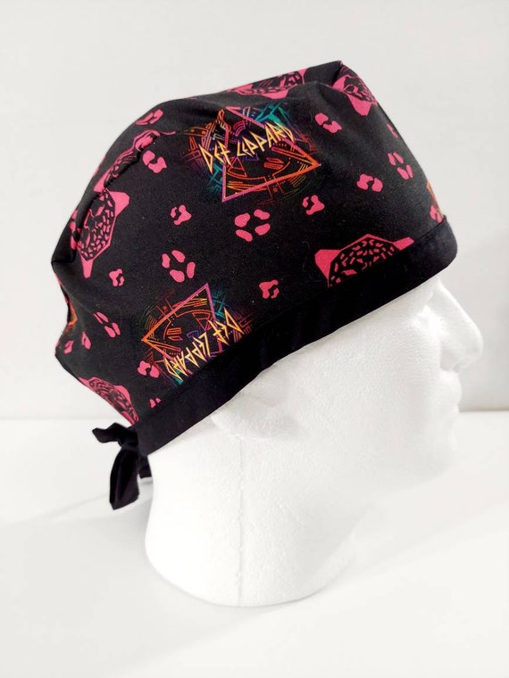 Skull Cap, Doo Rag, Scrub Cap, Surgery Hat, Surgical Cap, Welders Cap, Def Leppard