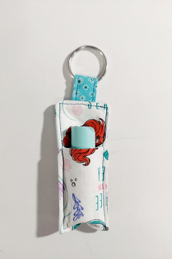 Chapstick/lighter Keyring Holder, Chapstick Holder, Lighter Holder,  Lipstick Holder, Mermaid