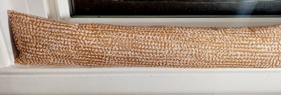 Draft Stopper, Door Draft Stopper, Window Draft Stopper, Door Snake, Water-Resistant, Insect Repellent, FILLED W/CEDAR,  Snake Skin