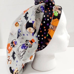 Surgical Cap, Scrub Cap, Surgery Hat, Women's Bouffant Hat, Chemo Hat, Halloween, Dogs