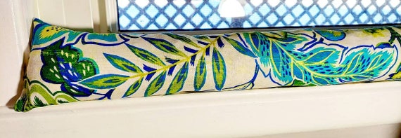 Draft Stoppers, Door draft stoppers, Window draft stoppers, *Cedar FILLED*, Floral, Tropical, Palm Leaves
