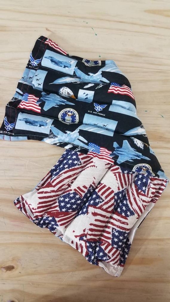 Rice-flax seed therapeutic heating-cooling pad, heat pad, cold pack, rice bag, US Air Force
