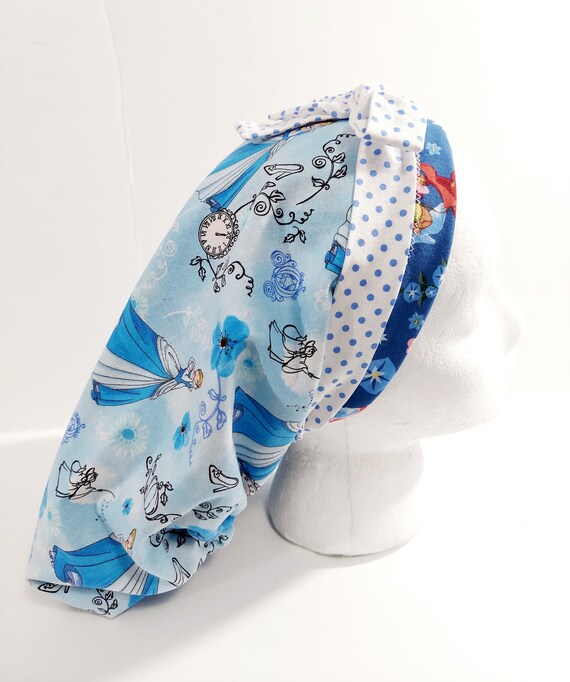 Scrub Cap, Women's Bouffant Cap, Chemo Hat, Head Covering, Surgical Cap, Surgery Hat, Cinderella, Disney
