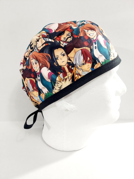 Skull Cap, Doo Rag, Do Rag, Welding Cap, Scrub Cap, Surgery Hat, Chemo Hat, Anime, MHA