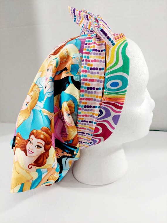 Scrub Cap, Women's Bouffant Cap, Chemo Hat, Surgical Cap, Surgery Hat, Surgical Hat, Face Mask, Disney, Princess