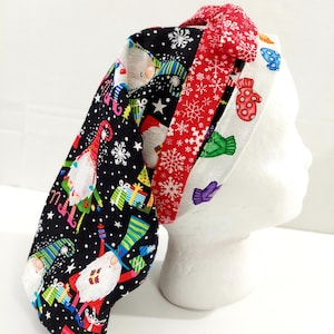 Surgery Cap, Surgical Cap, Scrub Cap, Women's Bouffant Cap, Surgery Hat, Chemo Hat, Gnomes, Winter, Gloves, Christmas