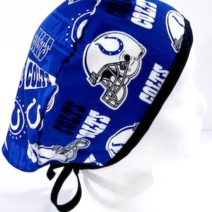 Skull Cap, Doo Rag, Scrub Cap, Surgical Hat, Welding Cap, Head Covering, Indianapolis Colts