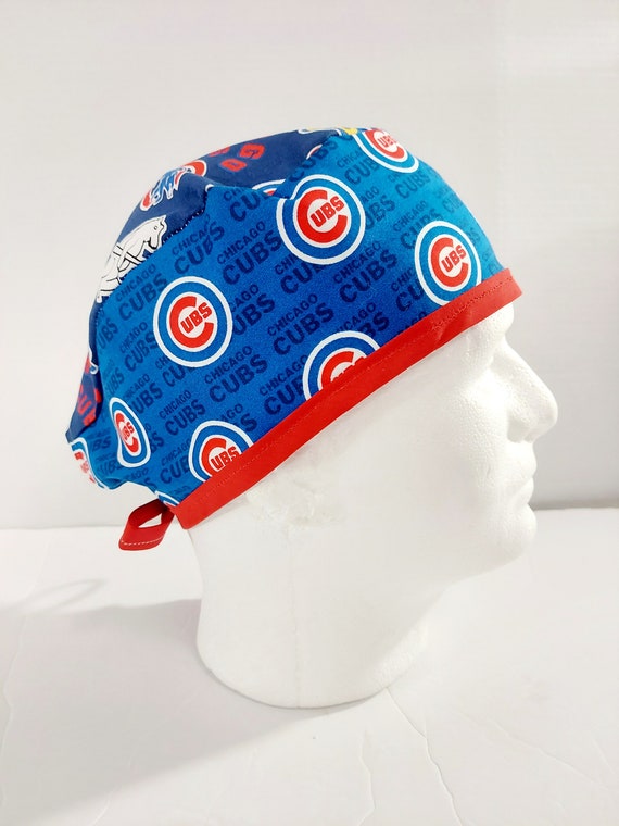 Skull Cap, Doo Rag, Welding Cap, Surgical Hat, Welders Hat, Scrub Cap, Face Mask, Chicago Cubs