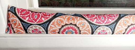 Draft Stopper, Door Draft Stopper, Window Draft Stopper, Door Snake, Insect Repellent, FILLED W/CEDAR, Water-Resistant, Medallions