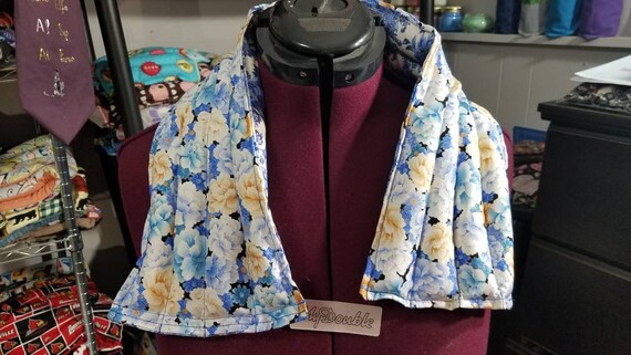 Rice-flax seed therapeutic heating/cooling pad, neck wrap, rice bag, heat pad, cold pack, flowers