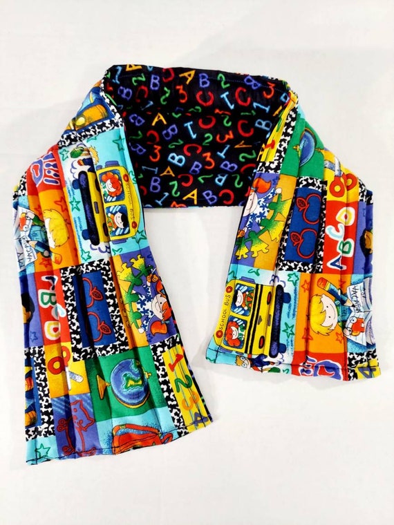 Rice-flax seed therapeutic heating-cooling wrap, heat pad, cold pack, rice bag, neck wrap, school, teacher