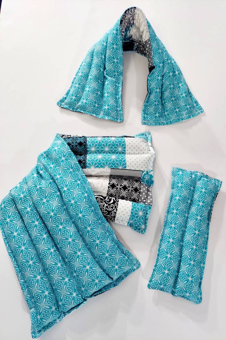 Riceflax Seed Therapeutic Heatingcooling Pad Rice Bag Heat Etsy