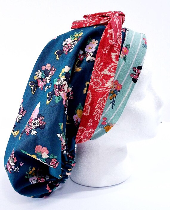 Surgery Hat, Women's Bouffant Cap, Scrub Cap, Surgical Cap, Face Mask,Mouse