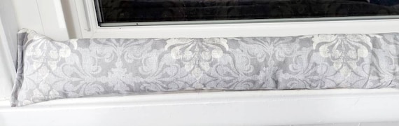 Draft Stopper, Door Draft Stopper, Breeze Stopper, Insect Repellent, Window Draft Stopper, Door Snake, FILLED W/CEDAR, Scroll, Paisley