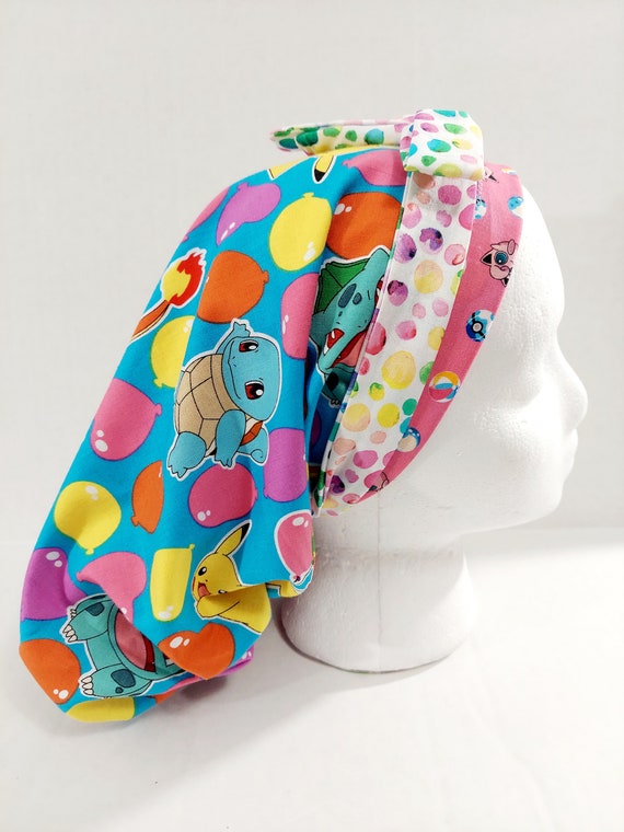 Scrub Cap, Women's Bouffant Cap, Chemo Hat, Surgical Cap, Surgery Hat, Games