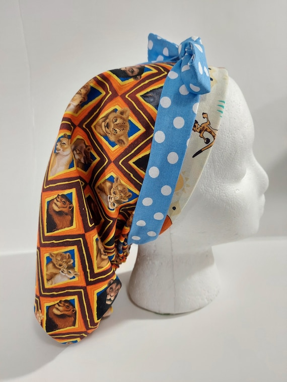 The Lion King, Disney, Scrub Cap, Women's Bouffant Cap, Chemo Hat, Surgical Cap, Surgery Hat