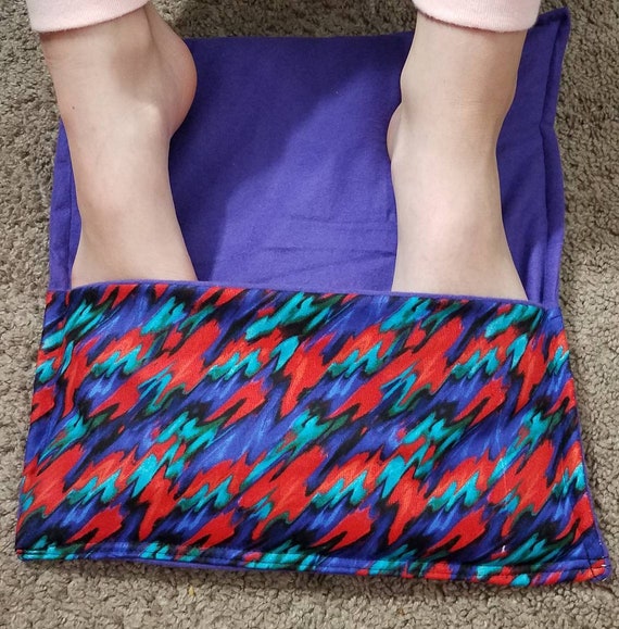 Rice-flax seed therapeutic heating/cooling foot warmer, hand warmer, rice bag, heat pad, cold pack, self care